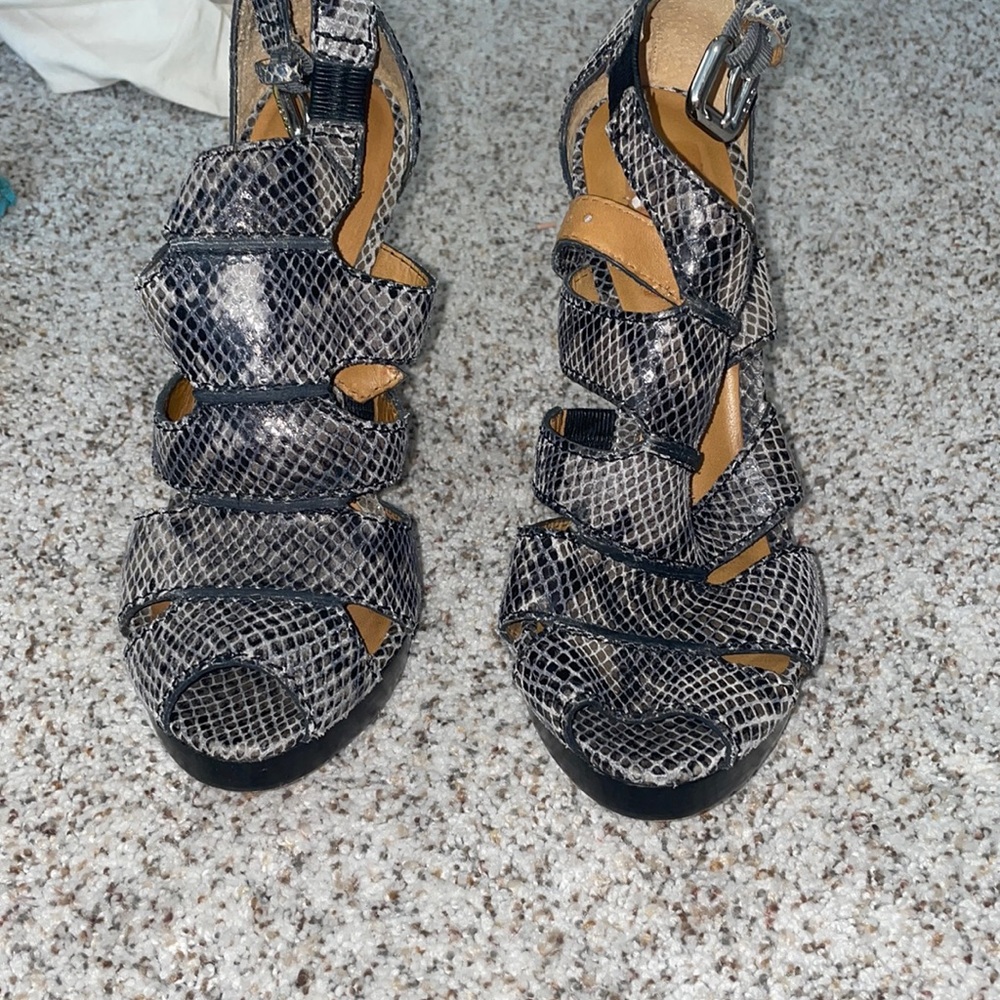 Snakeskin heels
